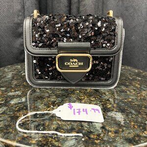 NWT COACH Sequined Crossbody